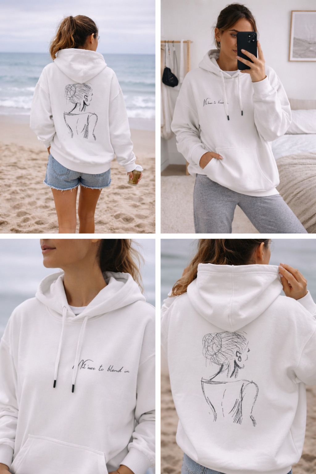 Not here to blend in Hoodie