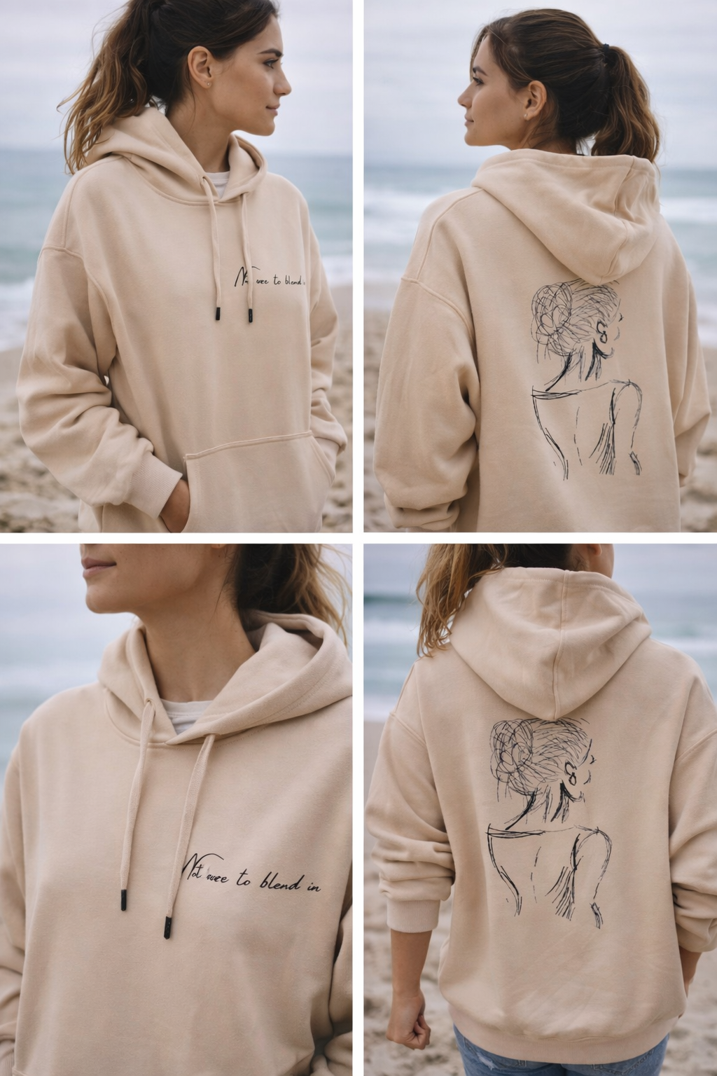 Not here to blend in Hoodie